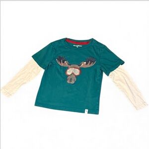 Tommy Bahama Kids Teal Moose Long Sleeve Tee